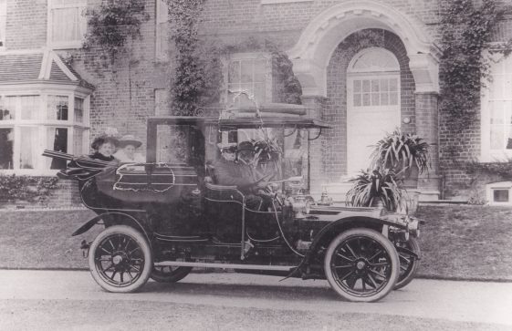 Broughton House with Old Car