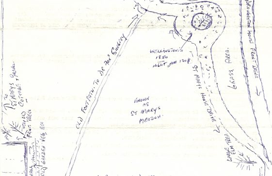 Bert Bevis Map of part of Broughton