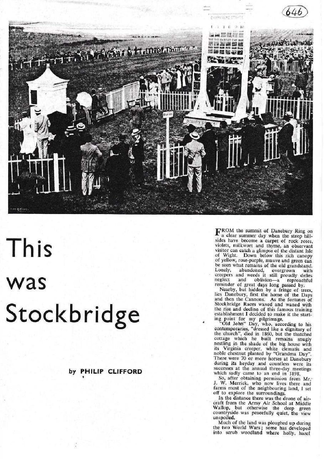 Stockbridge Races. 1753 - 1898